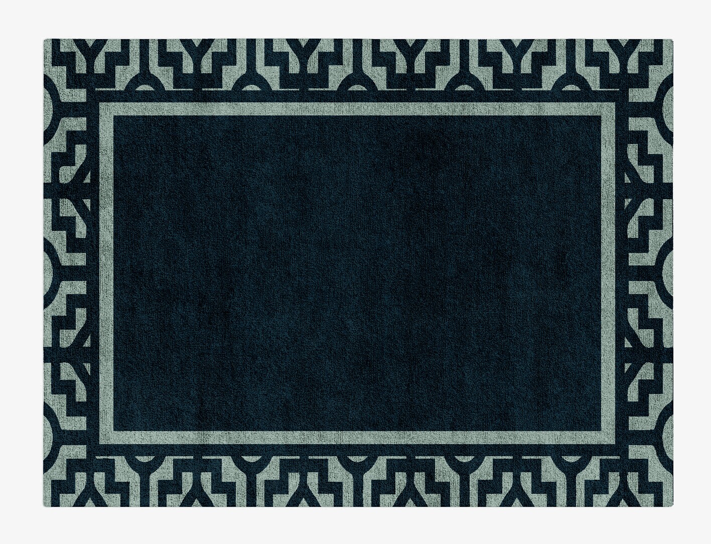 Flakey Geometric Rectangle Hand Tufted Bamboo Silk Custom Rug by Rug Artisan