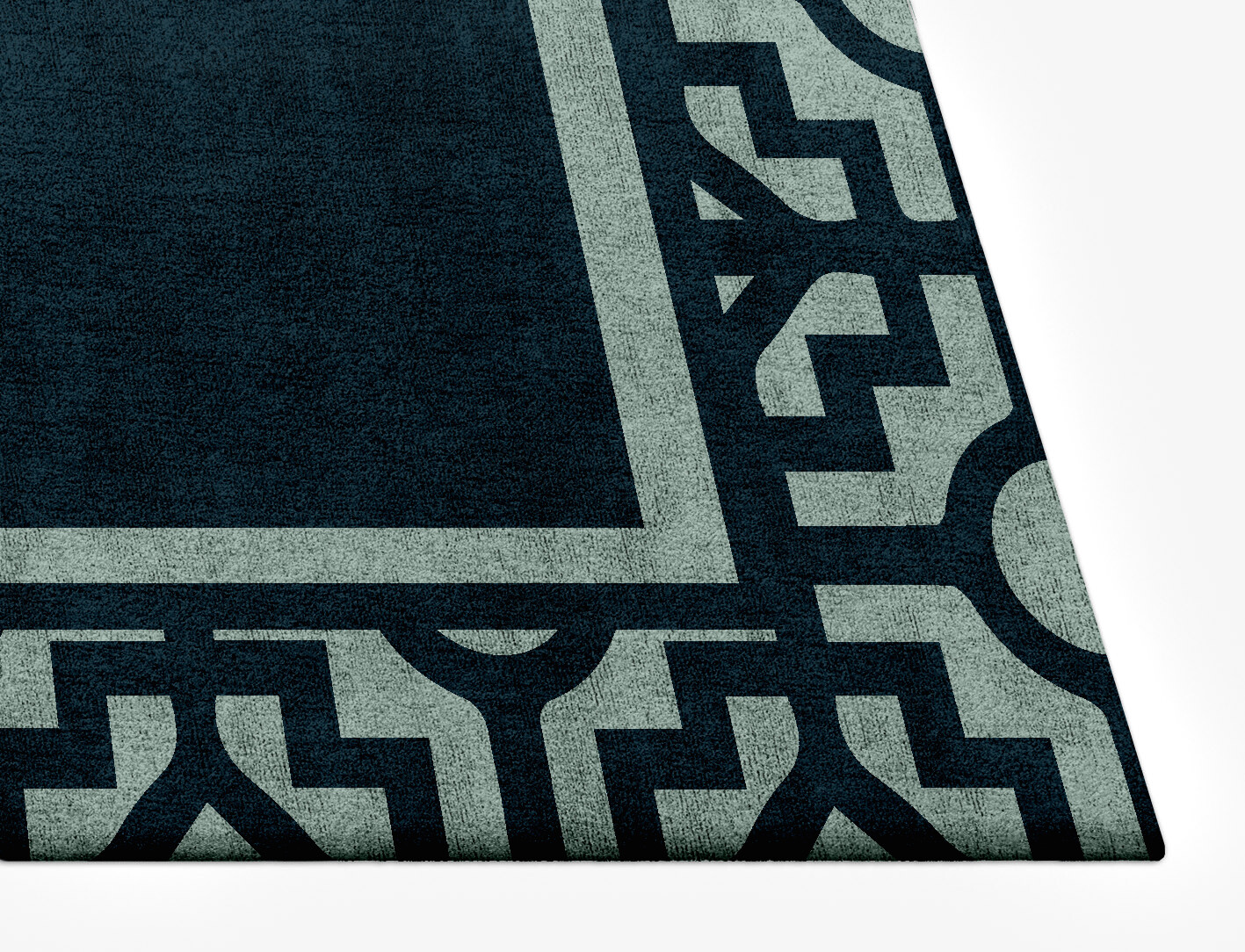 Flakey Geometric Rectangle Hand Tufted Bamboo Silk Custom Rug by Rug Artisan
