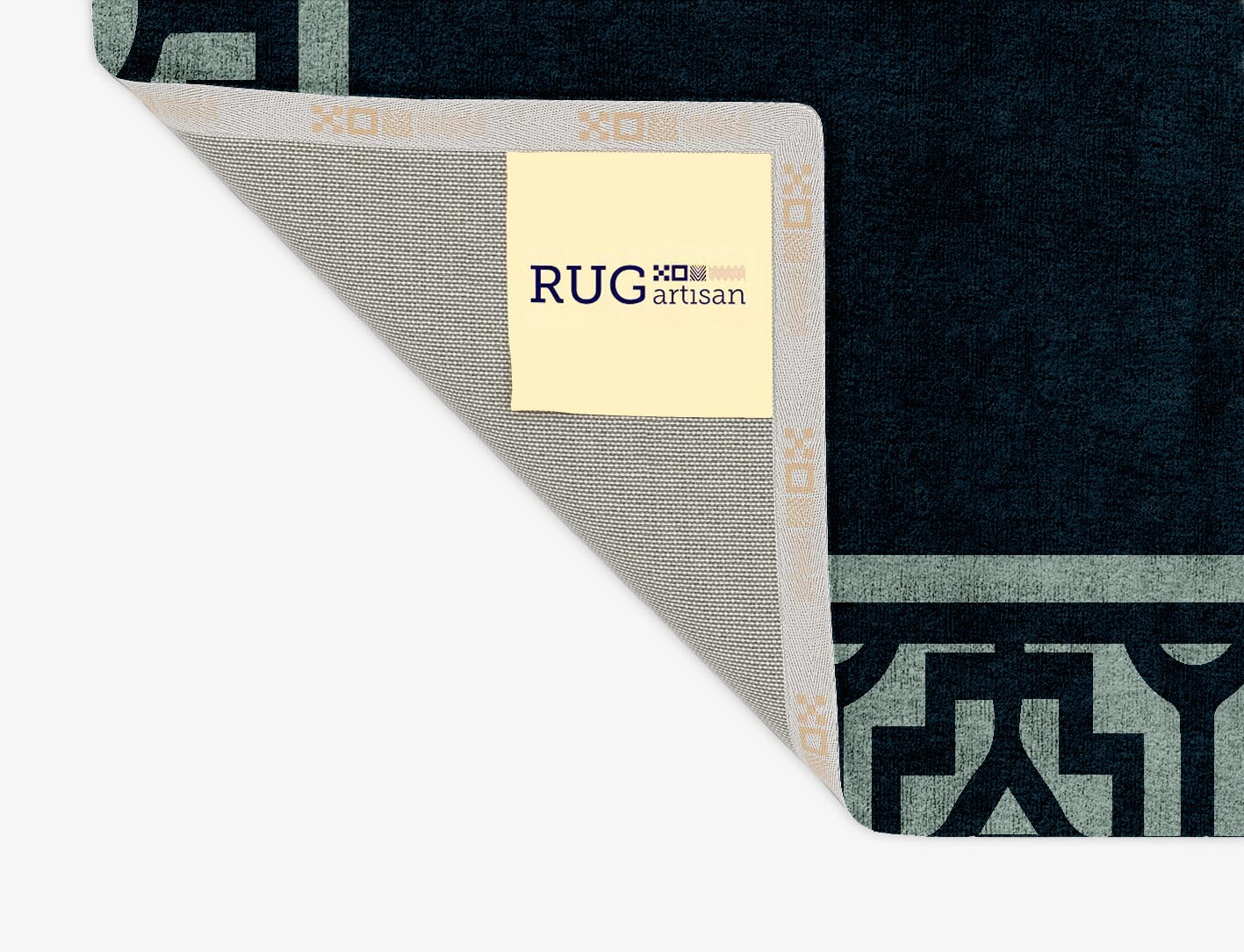Flakey Geometric Rectangle Hand Tufted Bamboo Silk Custom Rug by Rug Artisan