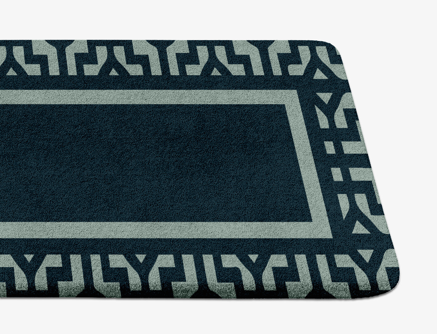 Flakey Geometric Runner Hand Tufted Pure Wool Custom Rug by Rug Artisan