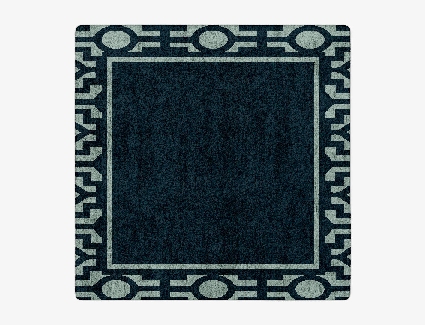 Flakey Geometric Square Hand Tufted Bamboo Silk Custom Rug by Rug Artisan