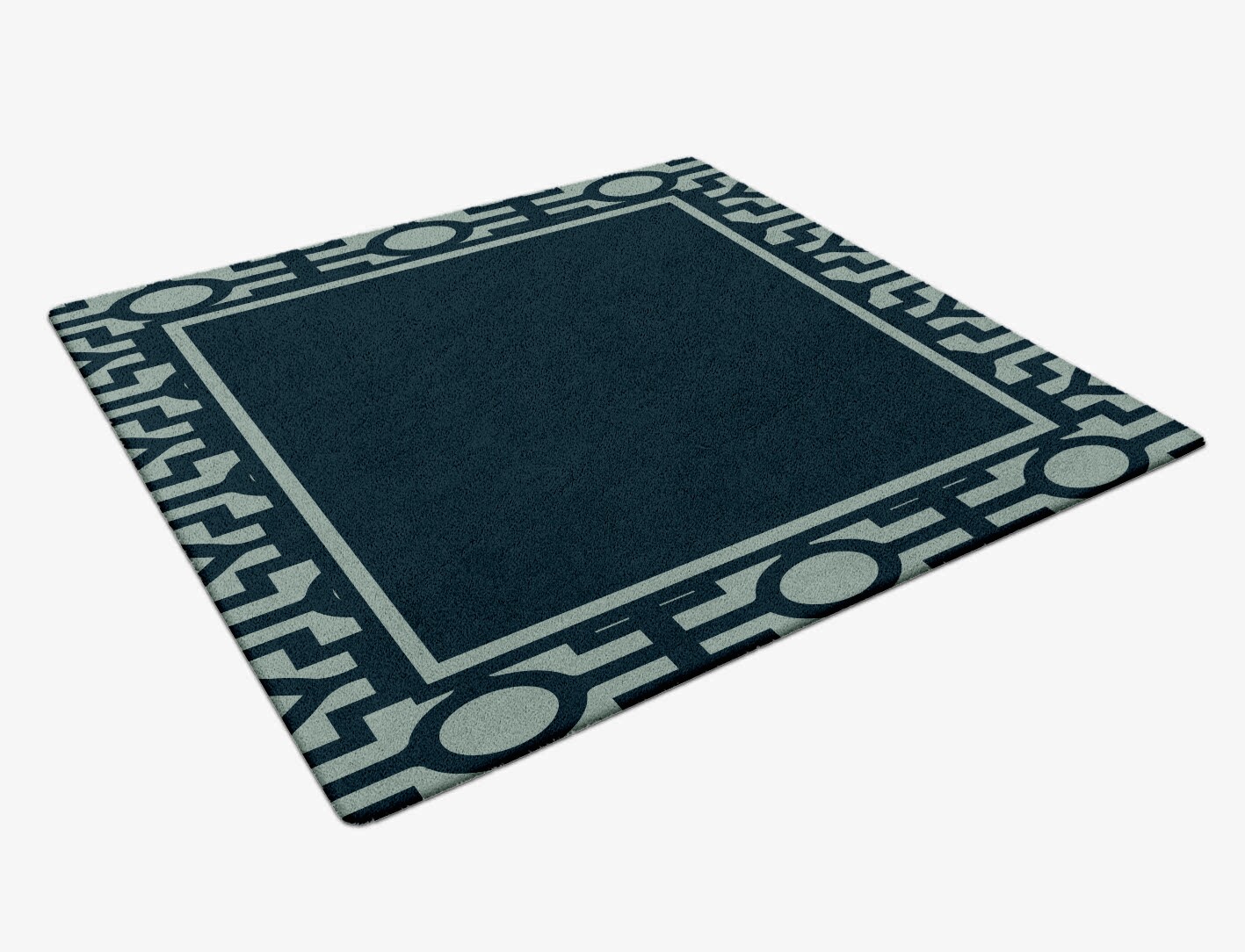 Flakey Geometric Square Hand Tufted Pure Wool Custom Rug by Rug Artisan