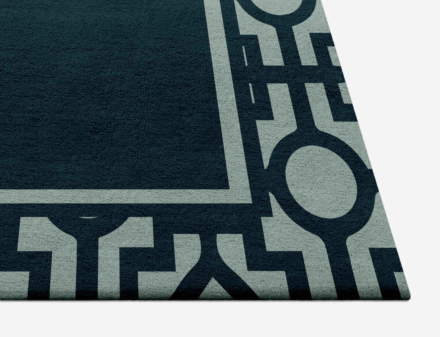 Flakey Geometric Square Hand Tufted Pure Wool Custom Rug by Rug Artisan