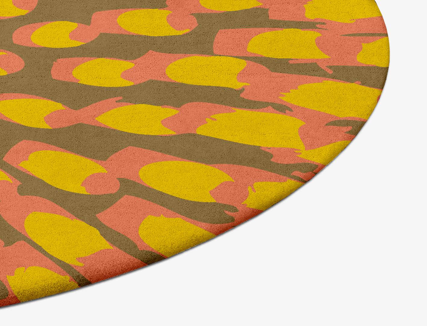 Flame Abstract Oval Hand Tufted Pure Wool Custom Rug by Rug Artisan