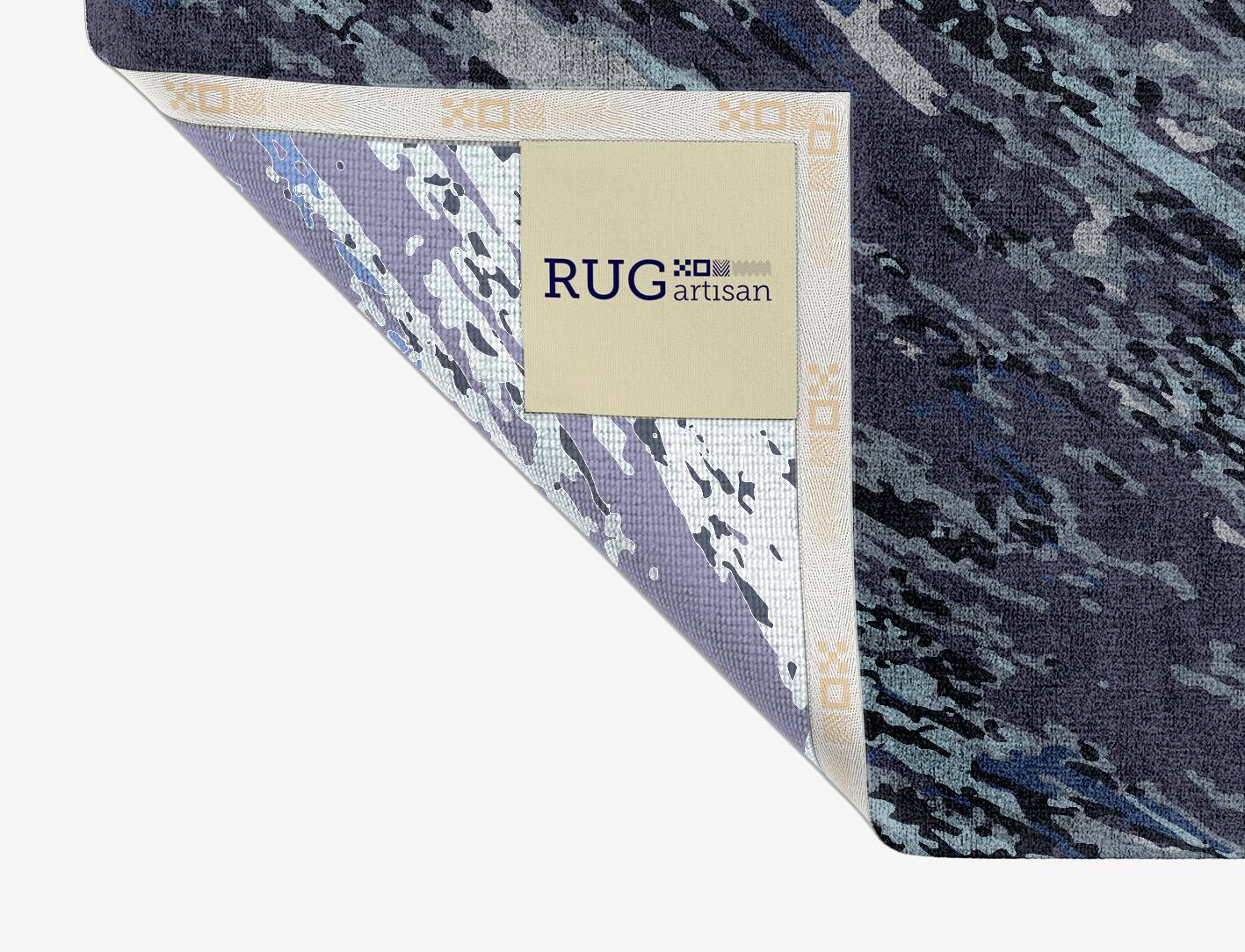Flat Wash Brush Strokes Rectangle Hand Knotted Bamboo Silk Custom Rug by Rug Artisan