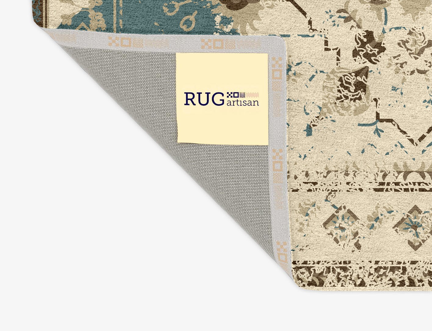 Flat Yazd Persian Bagh Rectangle Hand Tufted Pure Wool Custom Rug by Rug Artisan