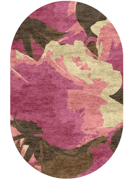 Flaxen Floral Capsule Hand Knotted Bamboo Silk Custom Rug by Rug Artisan