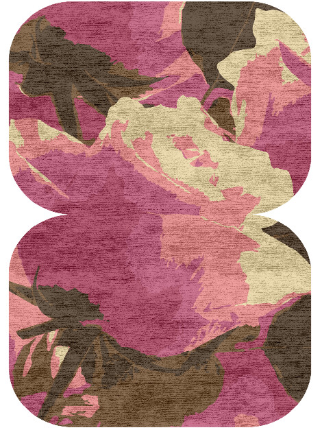 Flaxen Floral Eight Hand Knotted Bamboo Silk Custom Rug by Rug Artisan
