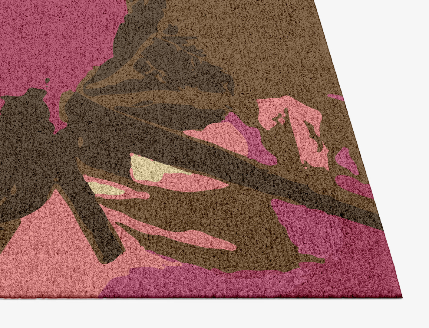 Flaxen Floral Rectangle Hand Knotted Tibetan Wool Custom Rug by Rug Artisan