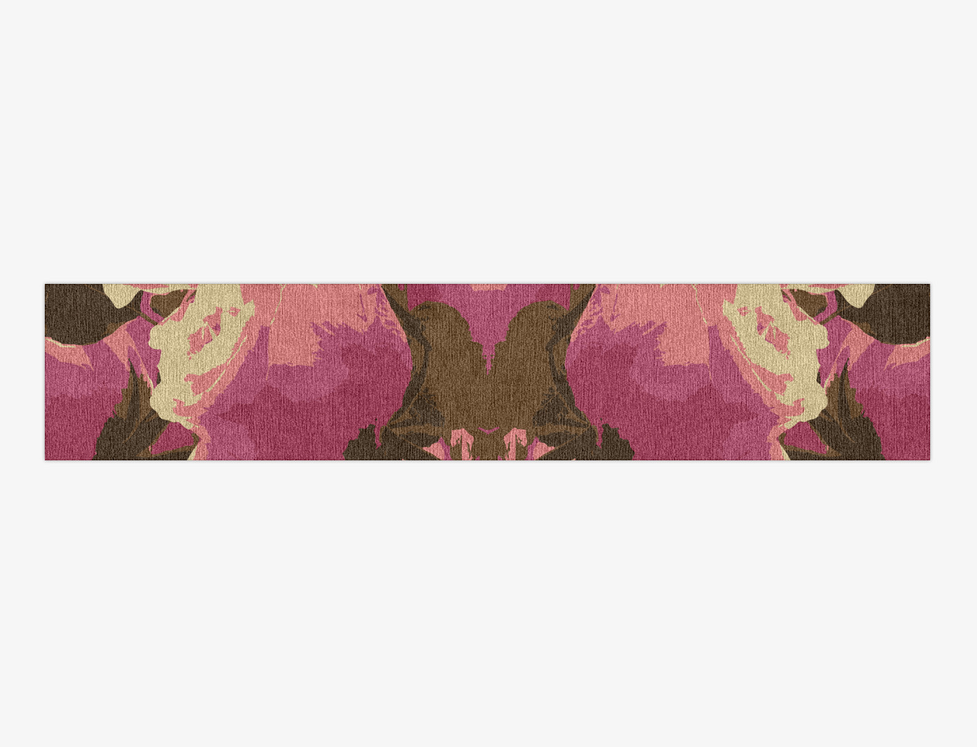 Flaxen Floral Runner Hand Knotted Tibetan Wool Custom Rug by Rug Artisan