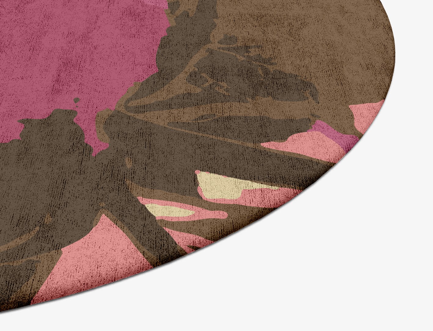 Flaxen Floral Oval Hand Tufted Bamboo Silk Custom Rug by Rug Artisan