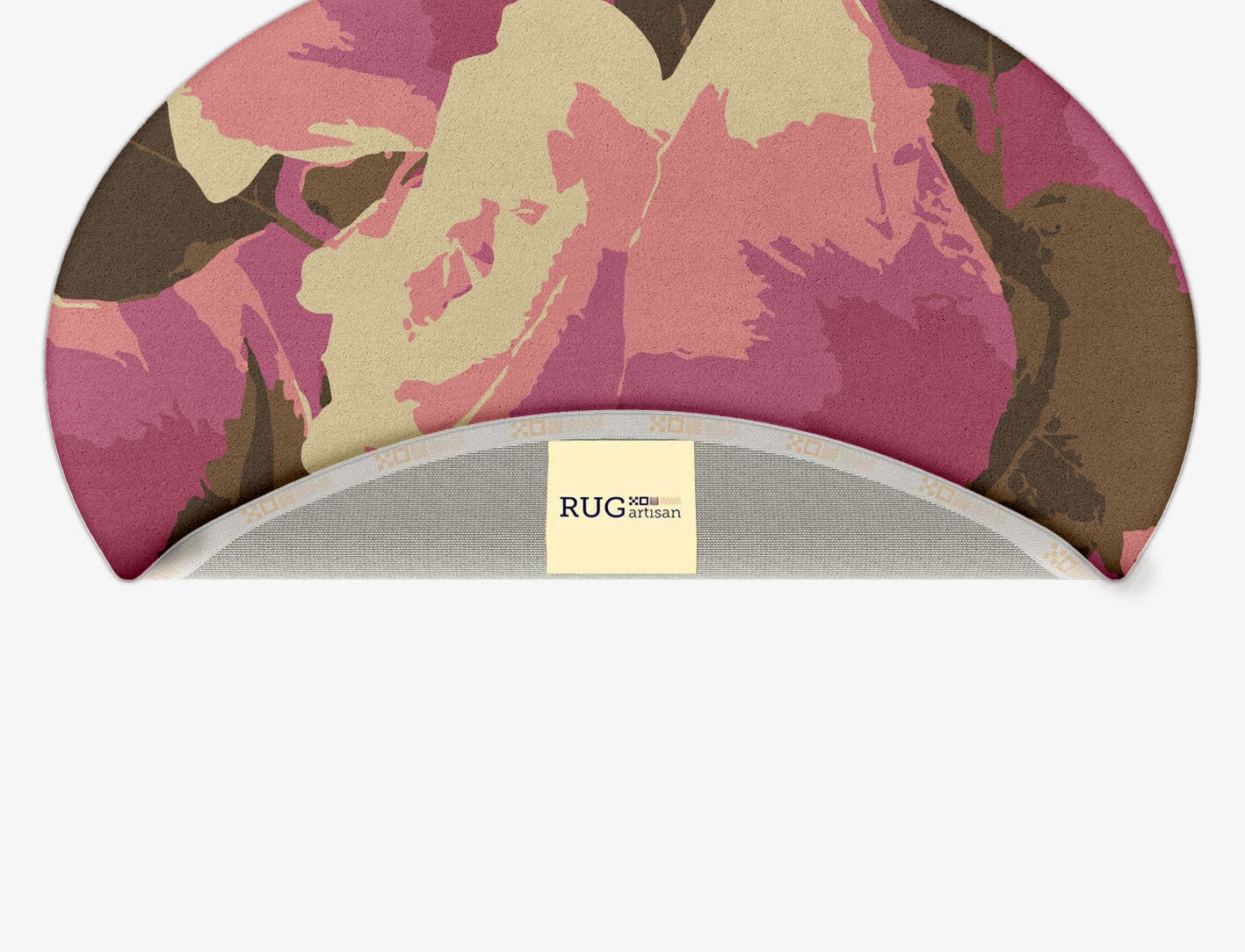 Flaxen Floral Oval Hand Tufted Pure Wool Custom Rug by Rug Artisan