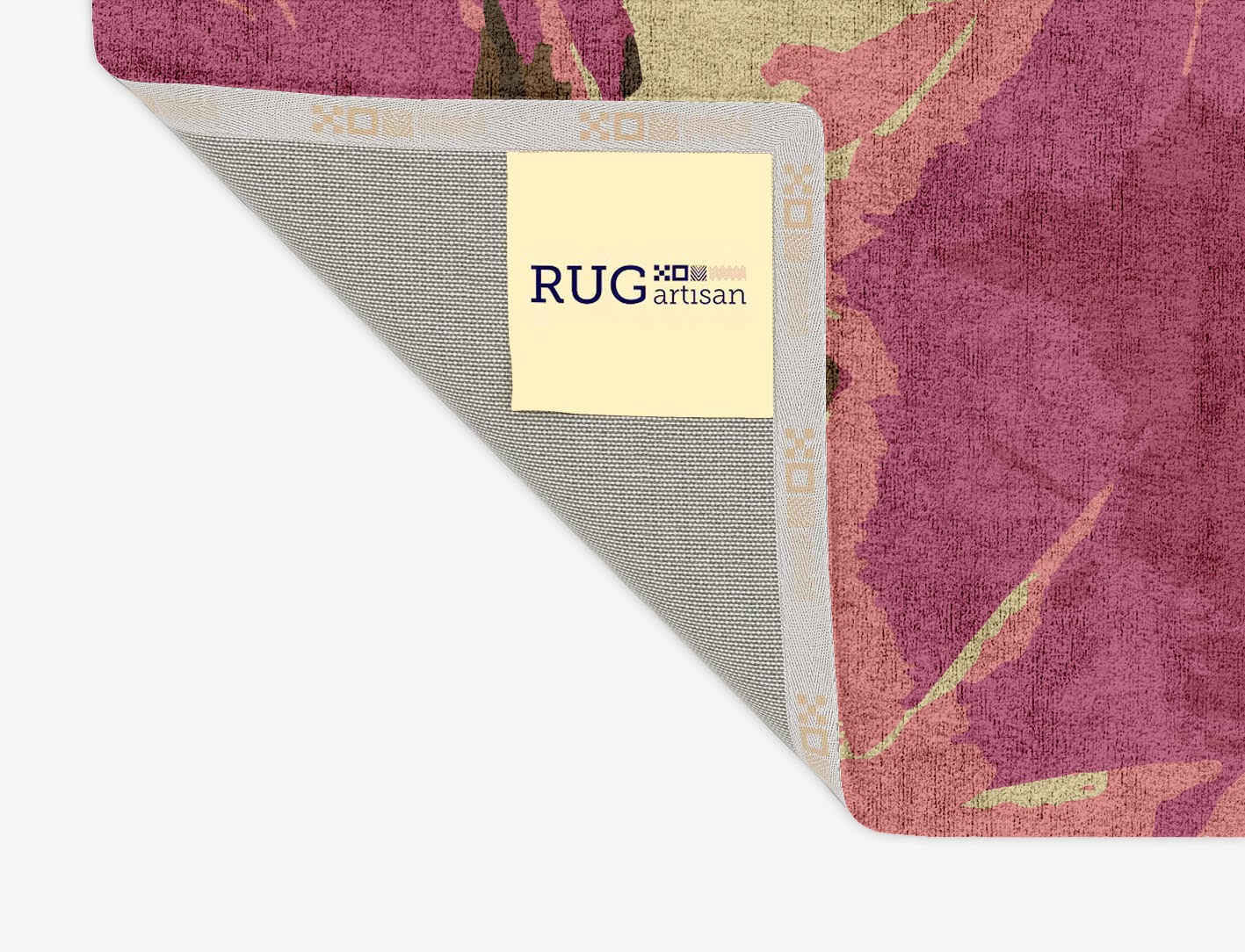 Flaxen Floral Rectangle Hand Tufted Bamboo Silk Custom Rug by Rug Artisan