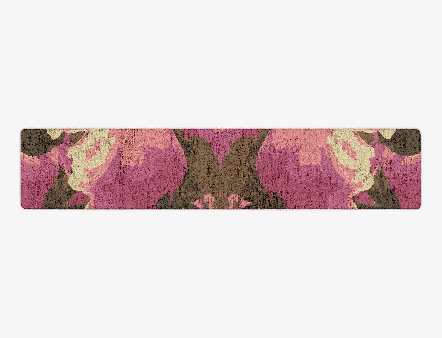 Flaxen Floral Runner Hand Tufted Bamboo Silk Custom Rug by Rug Artisan