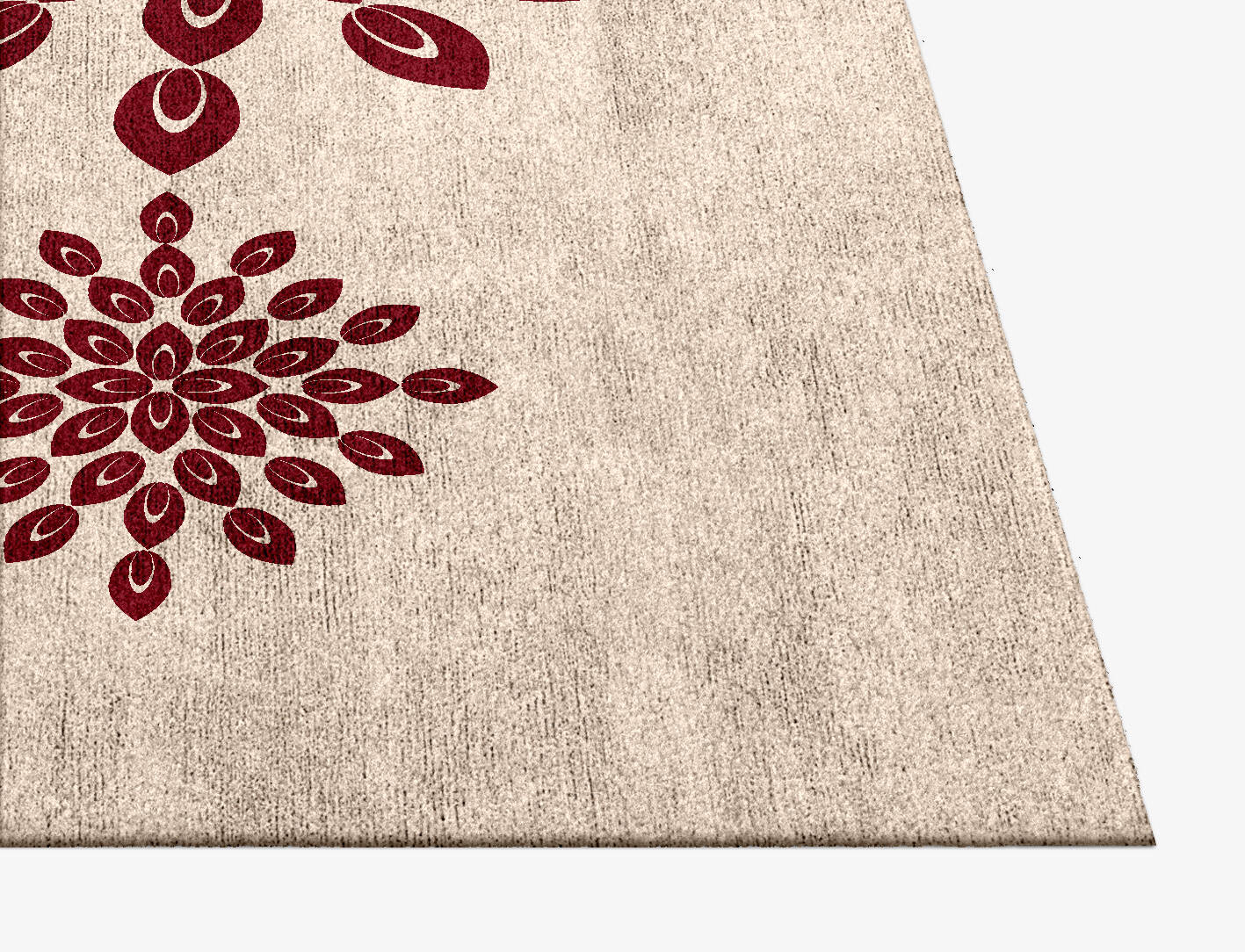 Fleur Kids Square Hand Knotted Bamboo Silk Custom Rug by Rug Artisan