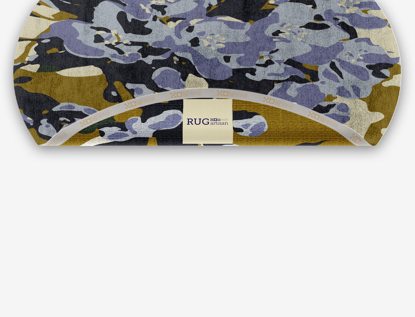 Flora Floral Oval Hand Knotted Bamboo Silk Custom Rug by Rug Artisan