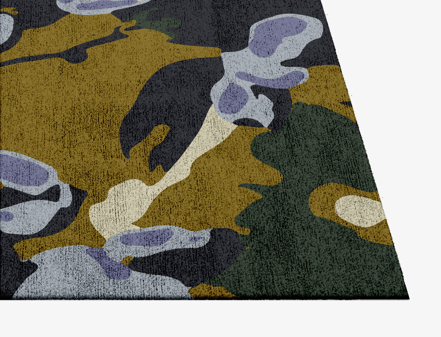 Flora Floral Square Hand Knotted Bamboo Silk Custom Rug by Rug Artisan