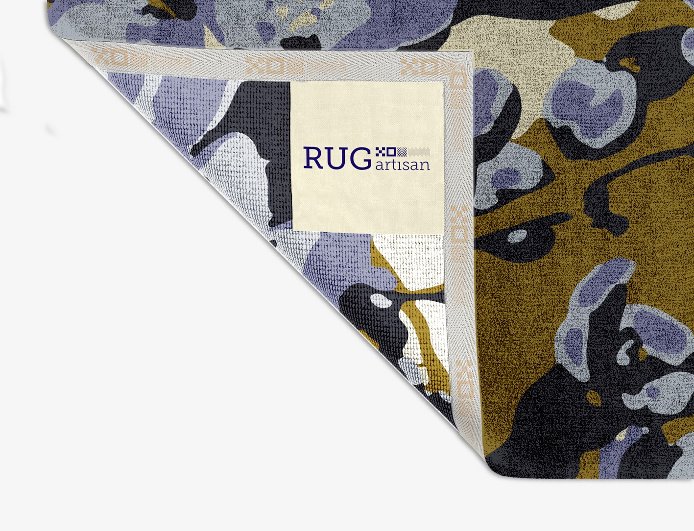 Flora Floral Square Hand Knotted Bamboo Silk Custom Rug by Rug Artisan