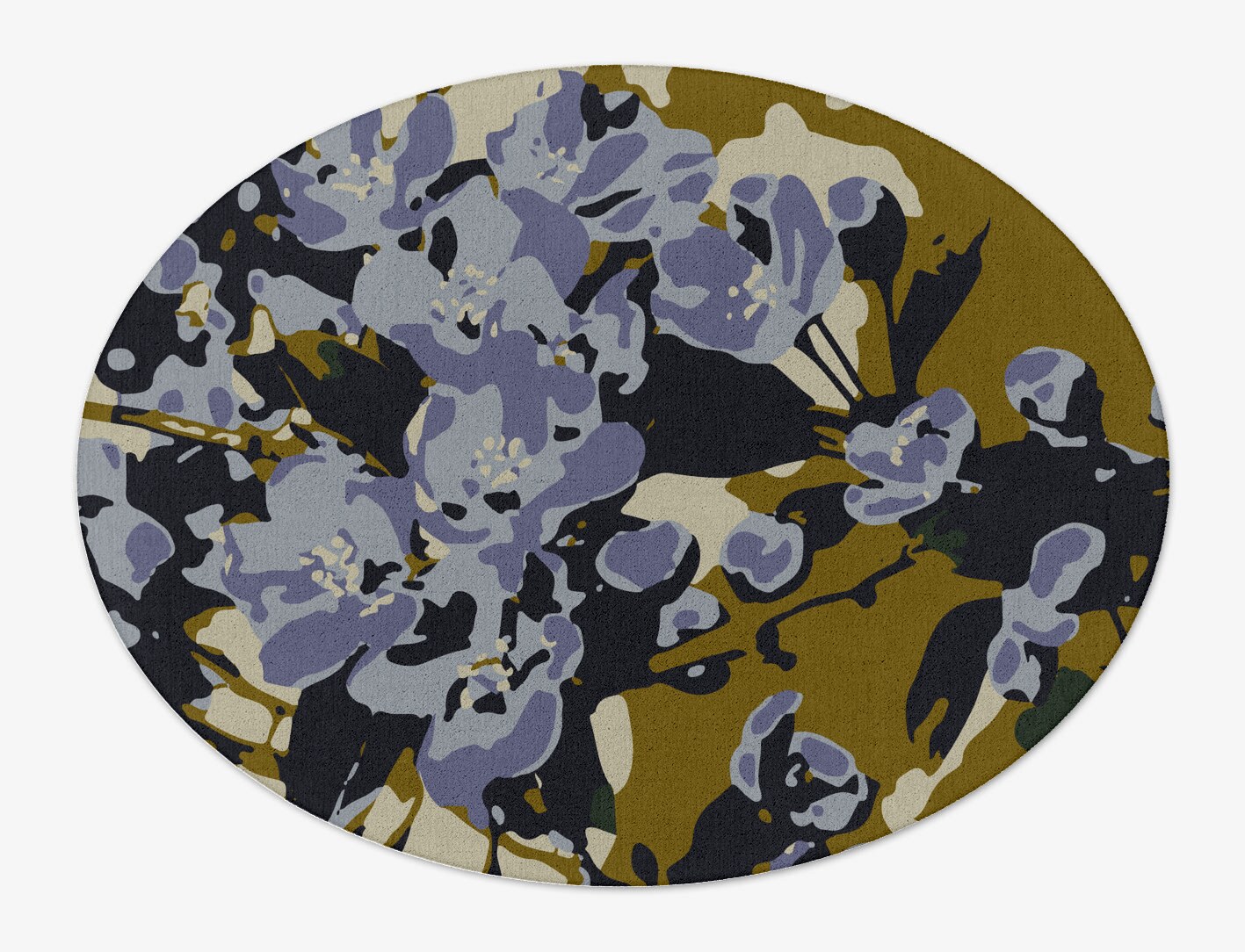 Flora Floral Oval Hand Tufted Pure Wool Custom Rug by Rug Artisan