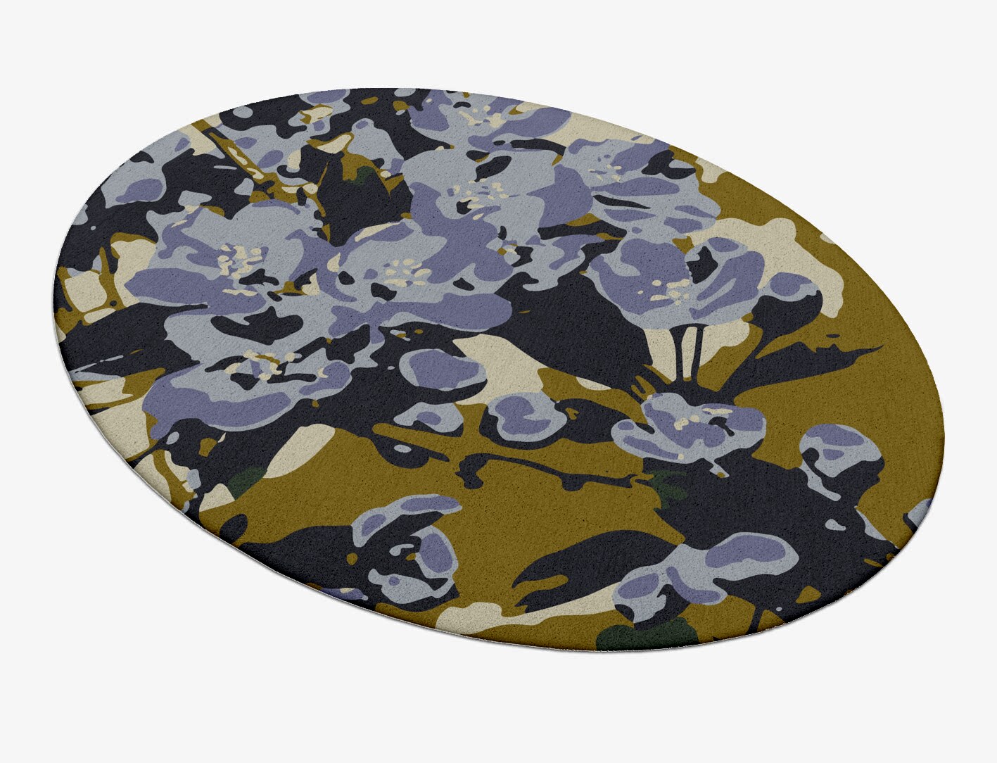 Flora Floral Oval Hand Tufted Pure Wool Custom Rug by Rug Artisan