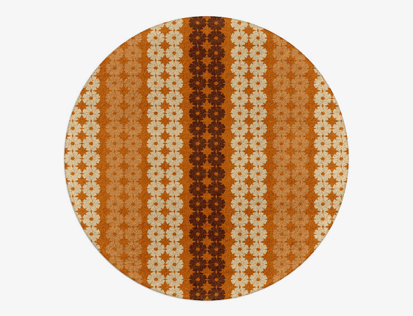 Floralite Modern Geometrics Round Hand Tufted Pure Wool Custom Rug by Rug Artisan