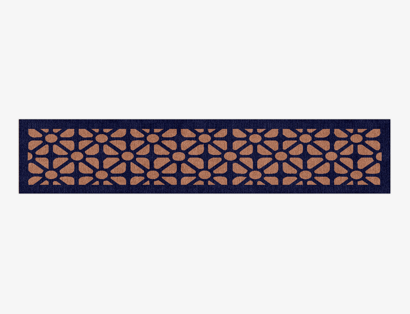 Floreale Geometric Runner Hand Knotted Tibetan Wool Custom Rug by Rug Artisan