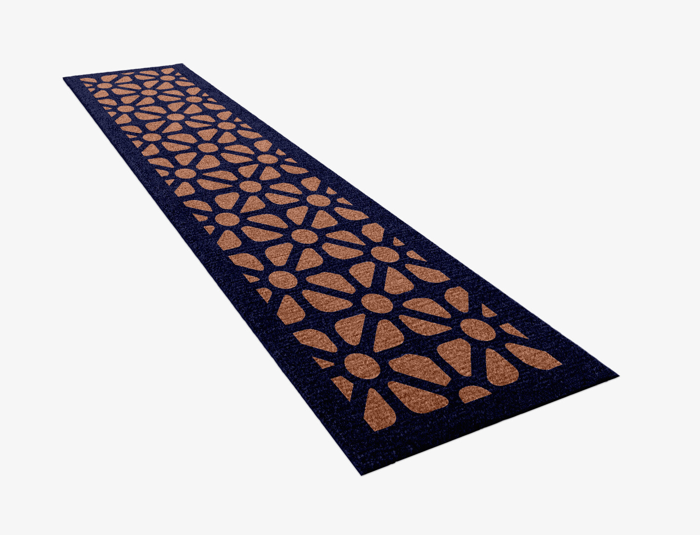 Floreale Geometric Runner Hand Knotted Tibetan Wool Custom Rug by Rug Artisan