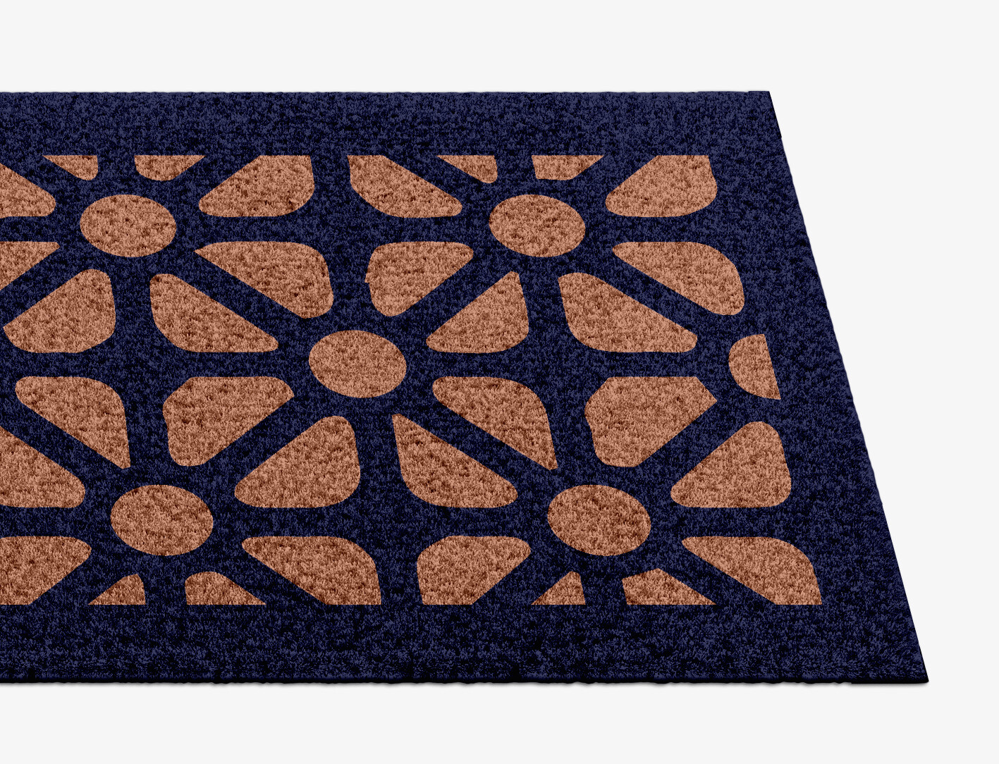 Floreale Geometric Runner Hand Knotted Tibetan Wool Custom Rug by Rug Artisan