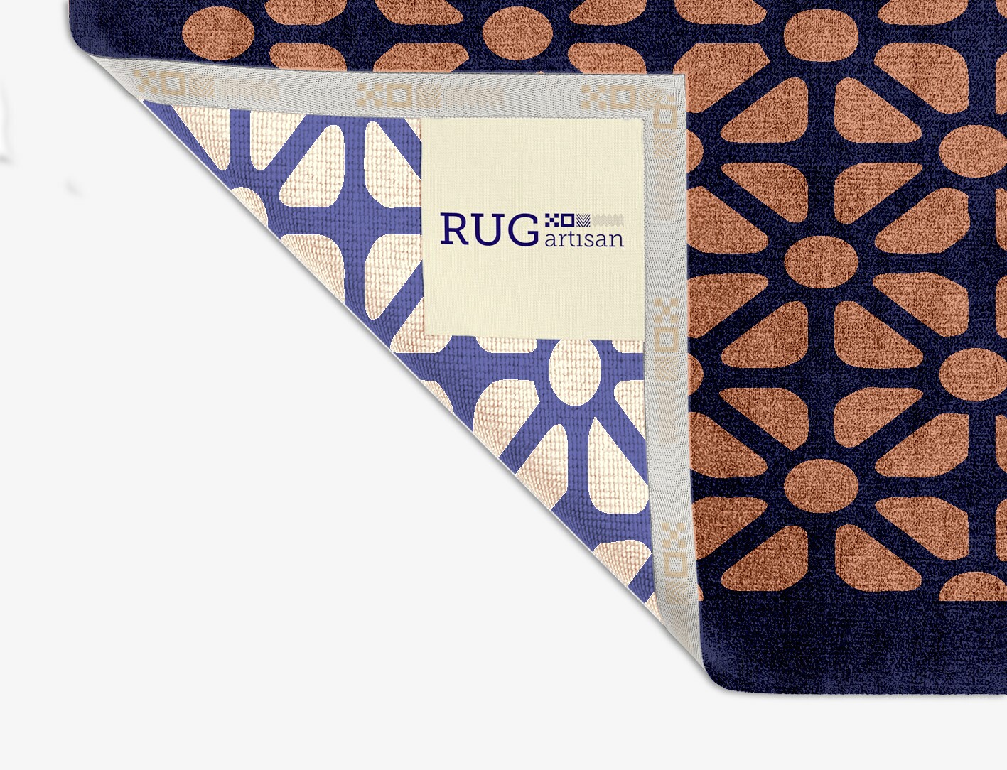 Floreale Geometric Square Hand Knotted Bamboo Silk Custom Rug by Rug Artisan