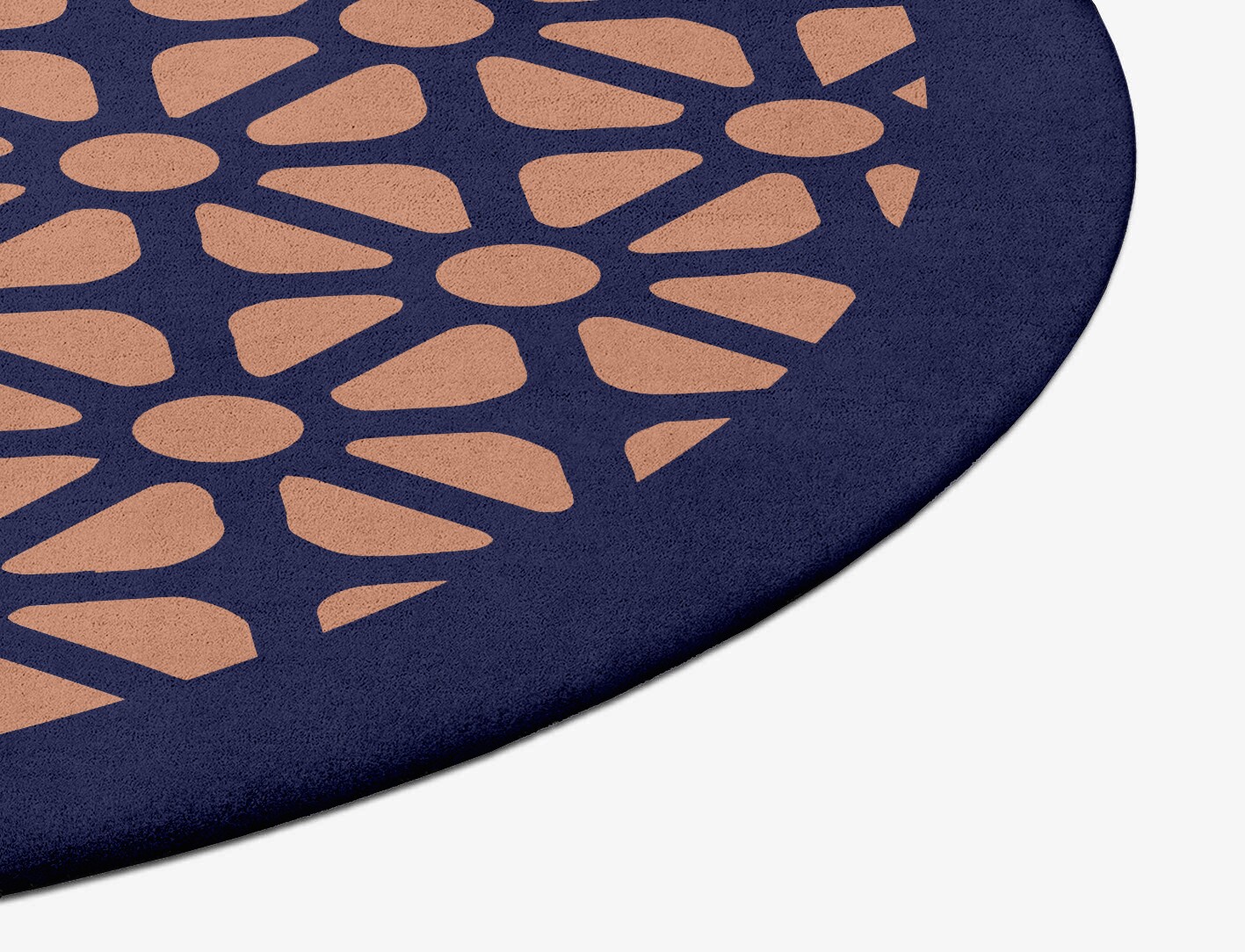 Floreale Geometric Oval Hand Tufted Pure Wool Custom Rug by Rug Artisan