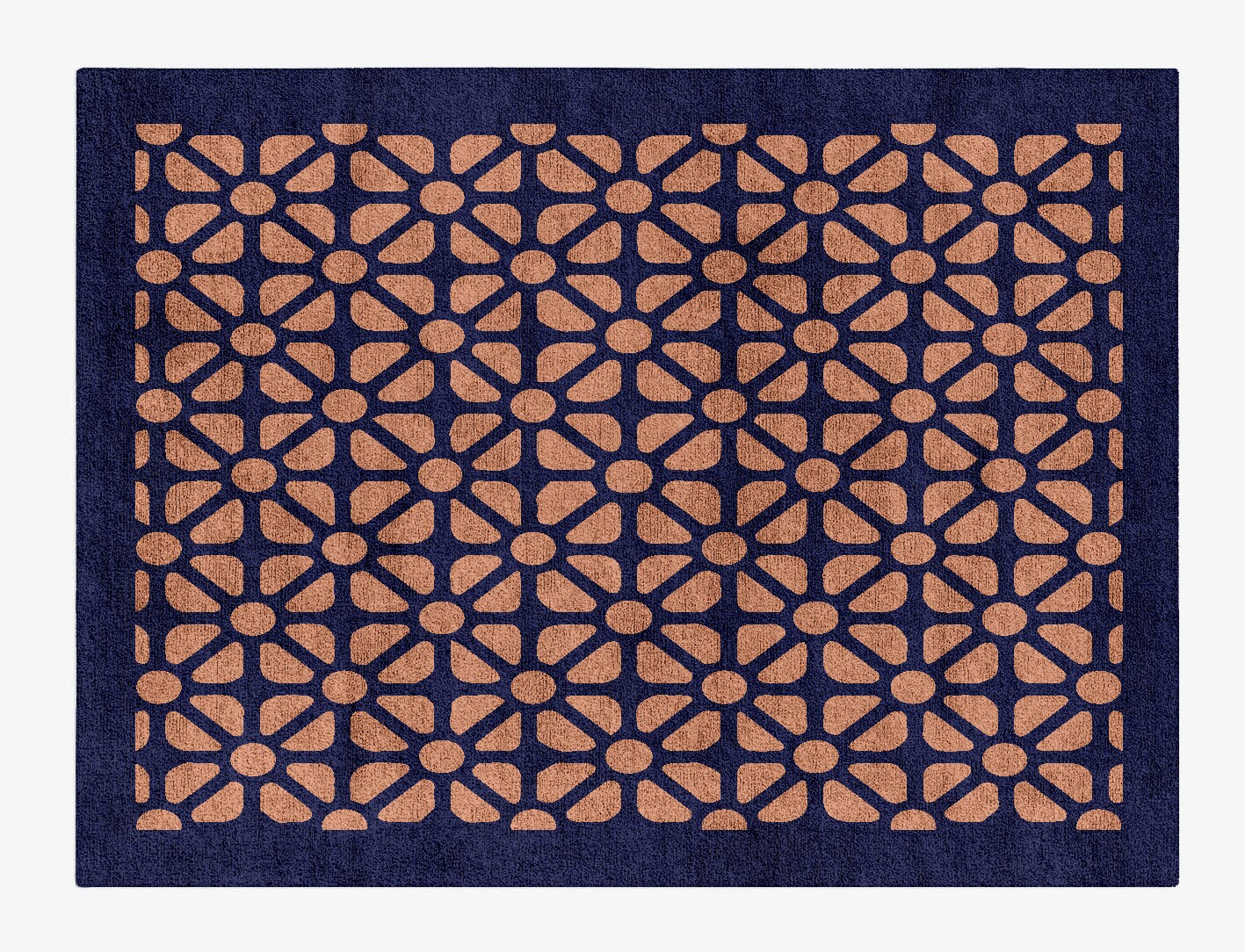 Floreale Geometric Rectangle Hand Tufted Bamboo Silk Custom Rug by Rug Artisan