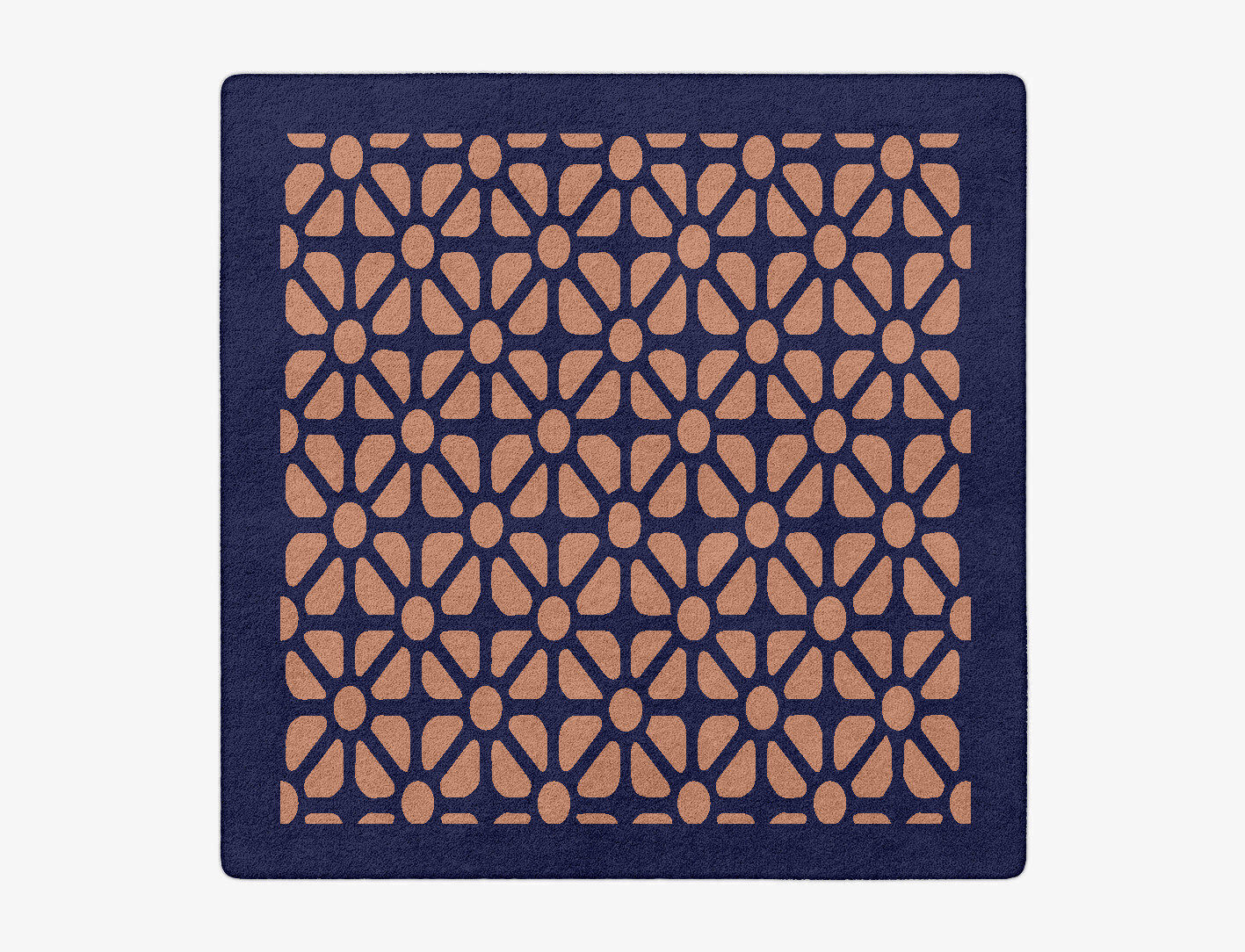 Floreale Geometric Square Hand Tufted Pure Wool Custom Rug by Rug Artisan