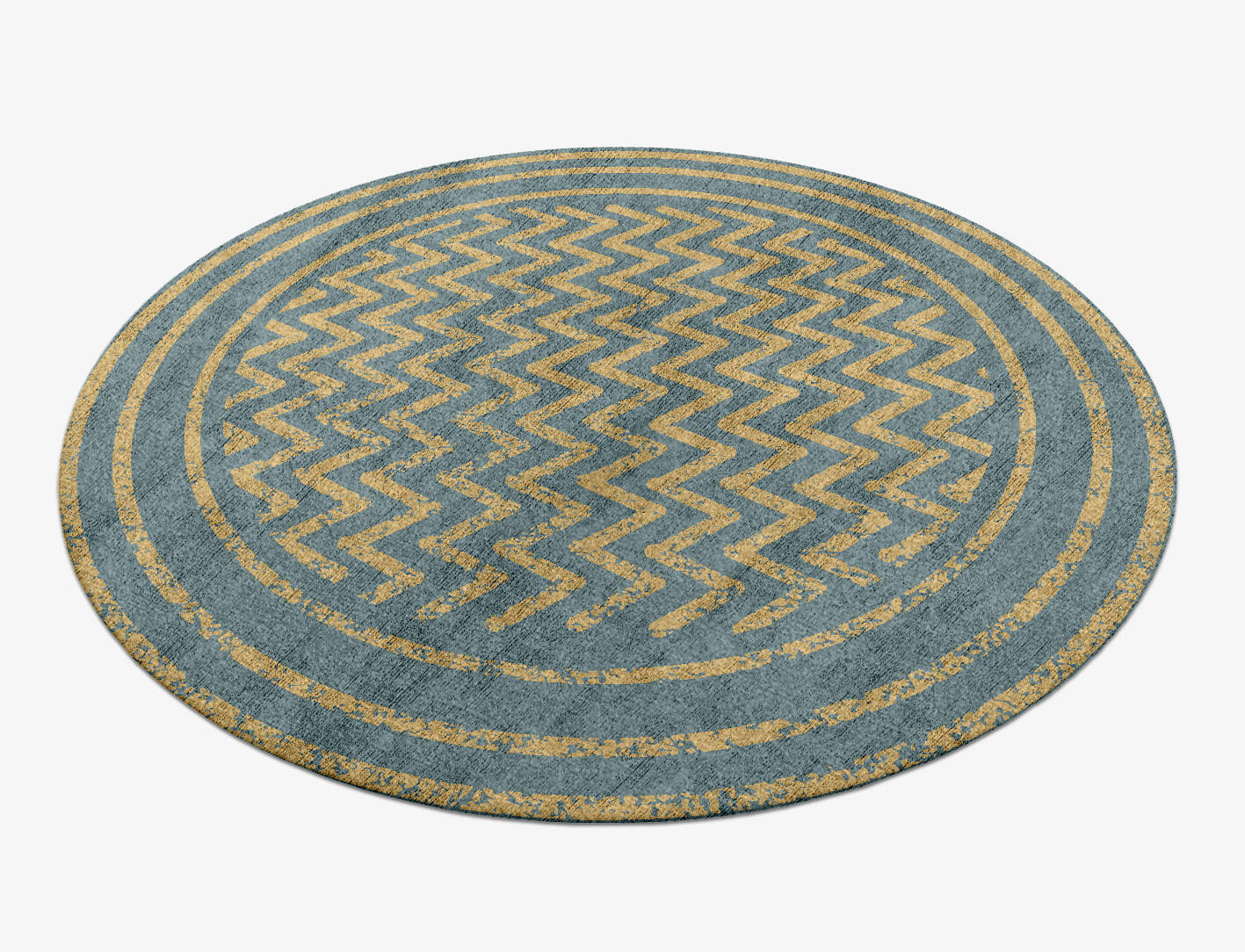 Florid  Round Hand Knotted Bamboo Silk Custom Rug by Rug Artisan