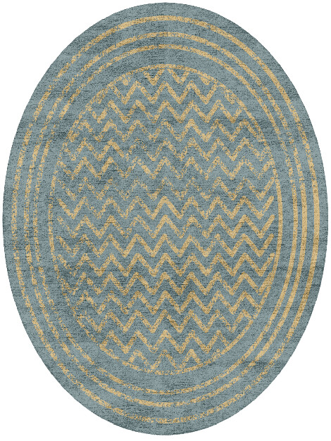 Florid  Oval Hand Tufted Bamboo Silk Custom Rug by Rug Artisan
