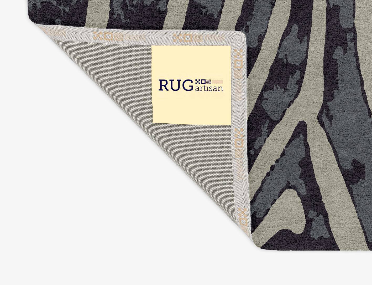 Flowy Stripes Animal Prints Rectangle Hand Tufted Pure Wool Custom Rug by Rug Artisan