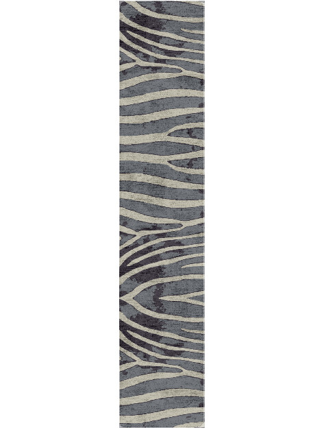 Flowy Stripes Animal Prints Runner Hand Tufted Bamboo Silk Custom Rug by Rug Artisan
