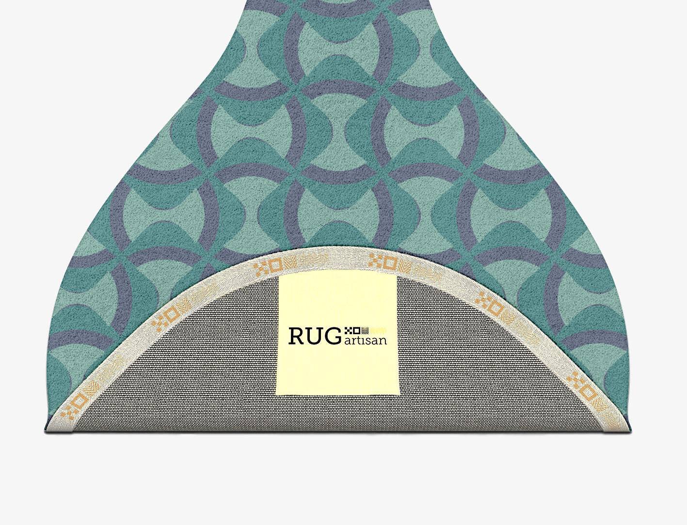 Fluid Modern Geometrics Drop Hand Tufted Pure Wool Custom Rug by Rug Artisan
