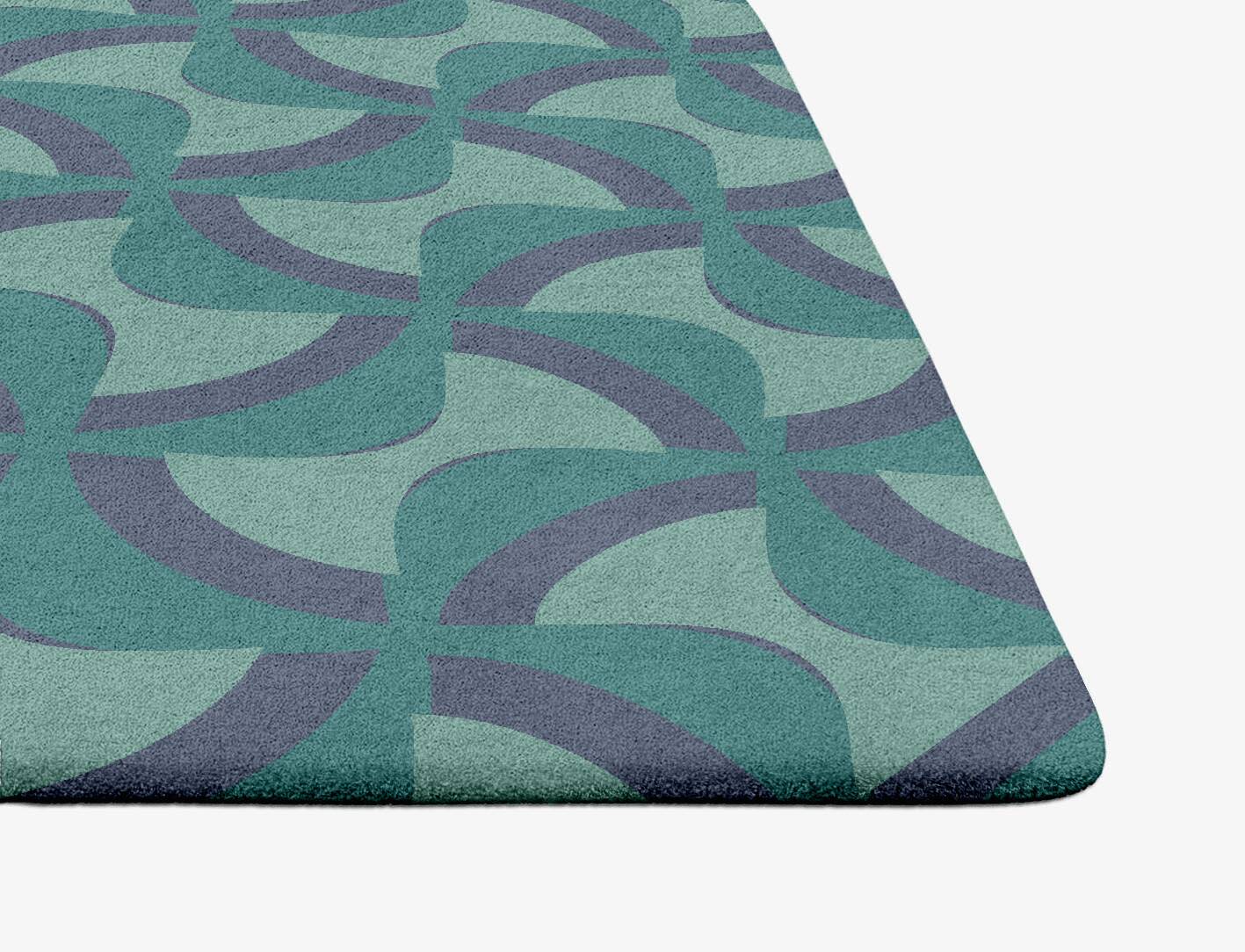 Fluid Modern Geometrics Ogee Hand Tufted Pure Wool Custom Rug by Rug Artisan