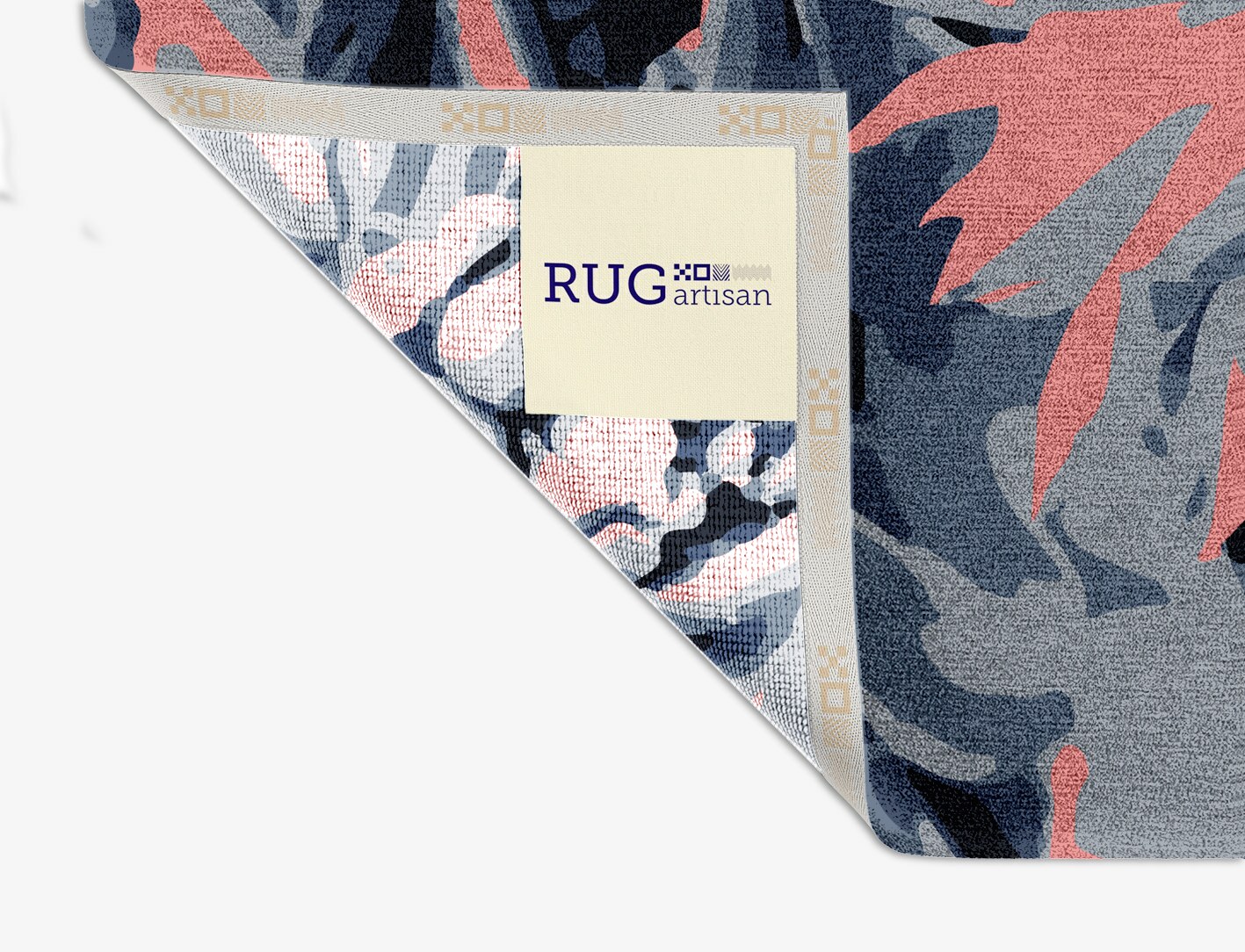 Fluorescent Floral Square Hand Knotted Tibetan Wool Custom Rug by Rug Artisan