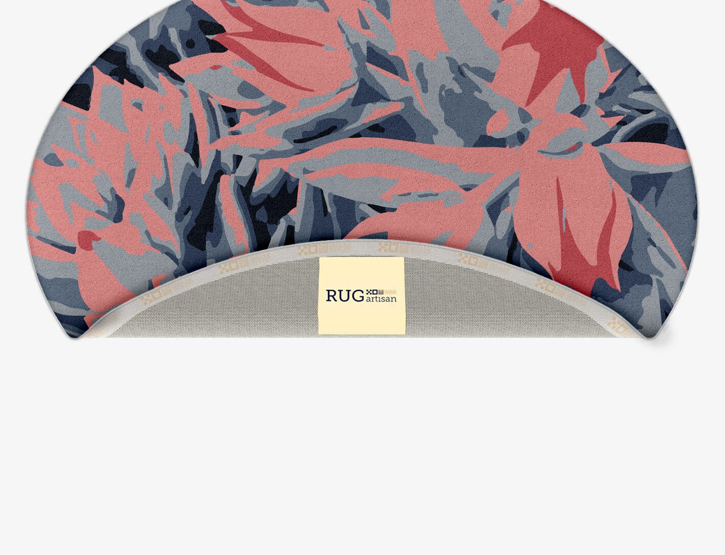 Fluorescent Floral Oval Hand Tufted Pure Wool Custom Rug by Rug Artisan