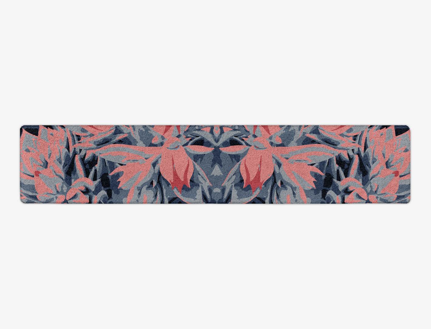 Fluorescent Floral Runner Hand Tufted Pure Wool Custom Rug by Rug Artisan