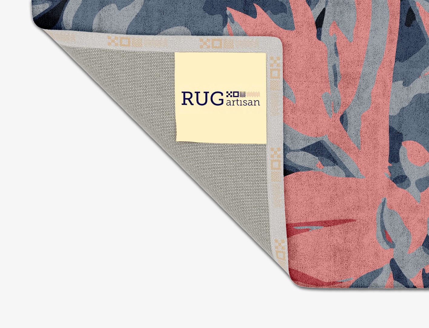 Fluorescent Floral Square Hand Tufted Bamboo Silk Custom Rug by Rug Artisan