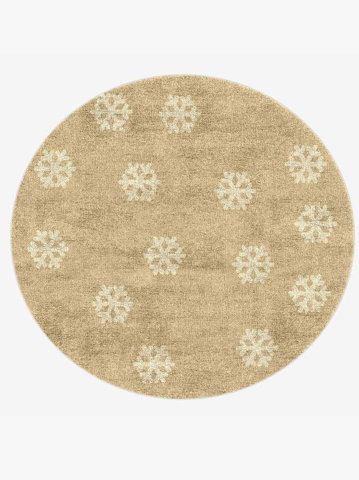 Flurry Kids Round Hand Knotted Bamboo Silk Custom Rug by Rug Artisan