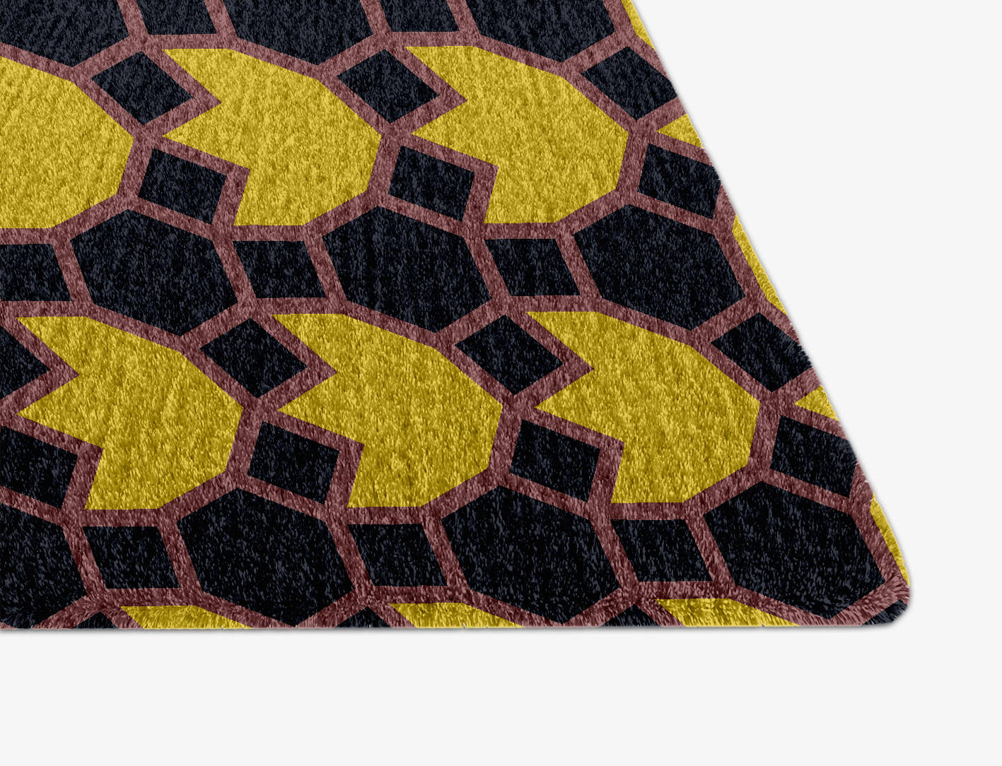 Flyroe Geometric Arch Hand Knotted Tibetan Wool Custom Rug by Rug Artisan