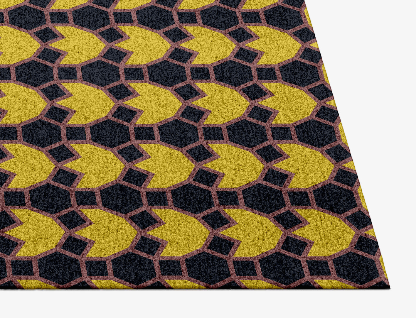 Flyroe Geometric Rectangle Hand Knotted Tibetan Wool Custom Rug by Rug Artisan