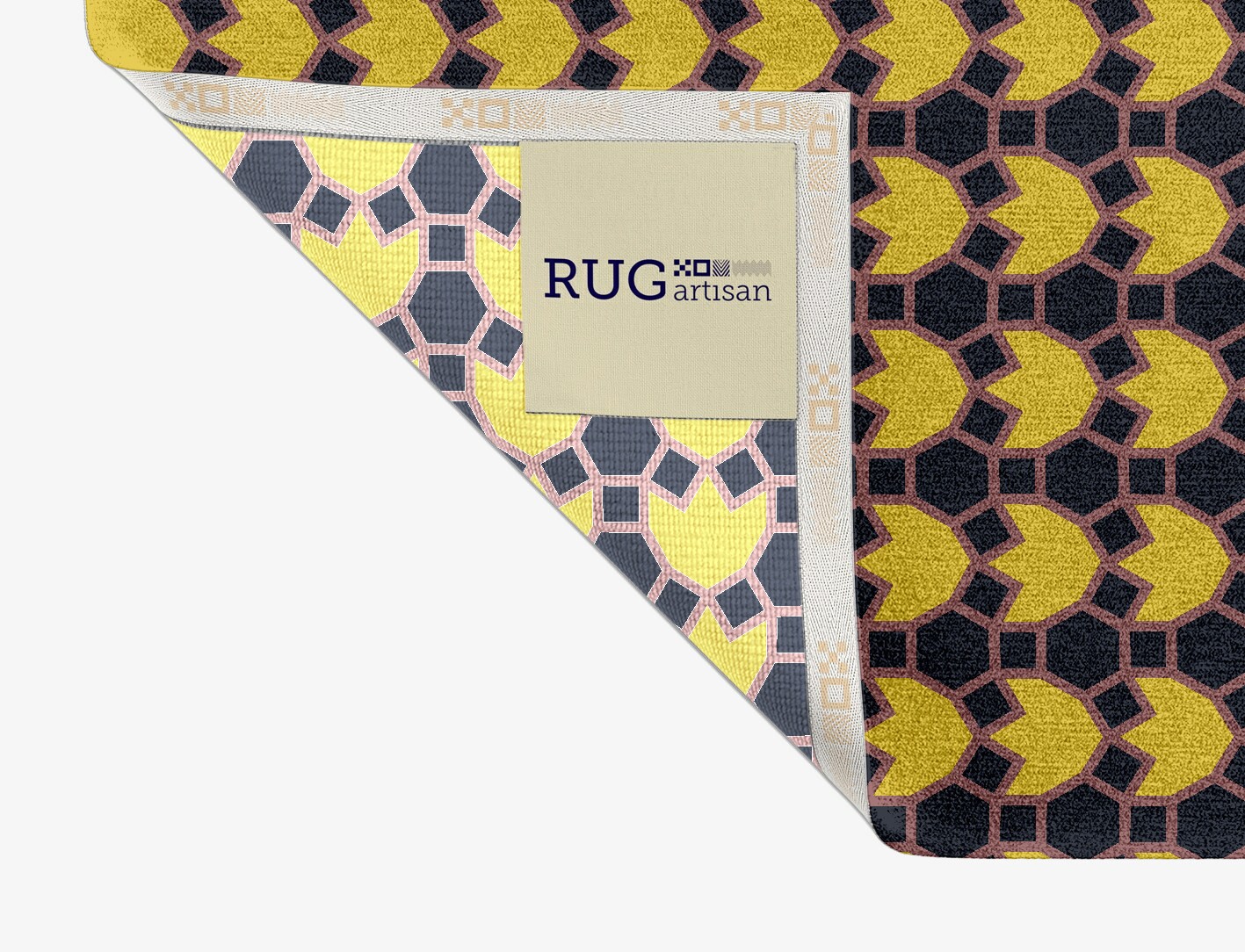 Flyroe Geometric Rectangle Hand Knotted Tibetan Wool Custom Rug by Rug Artisan