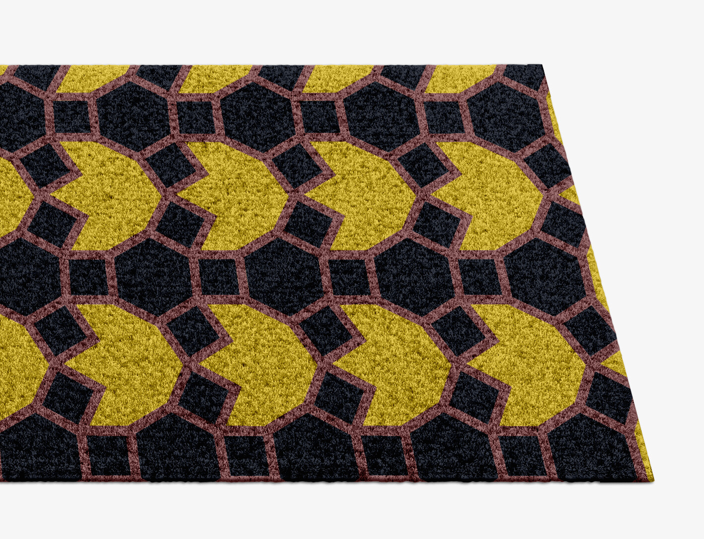 Flyroe Geometric Runner Hand Knotted Tibetan Wool Custom Rug by Rug Artisan