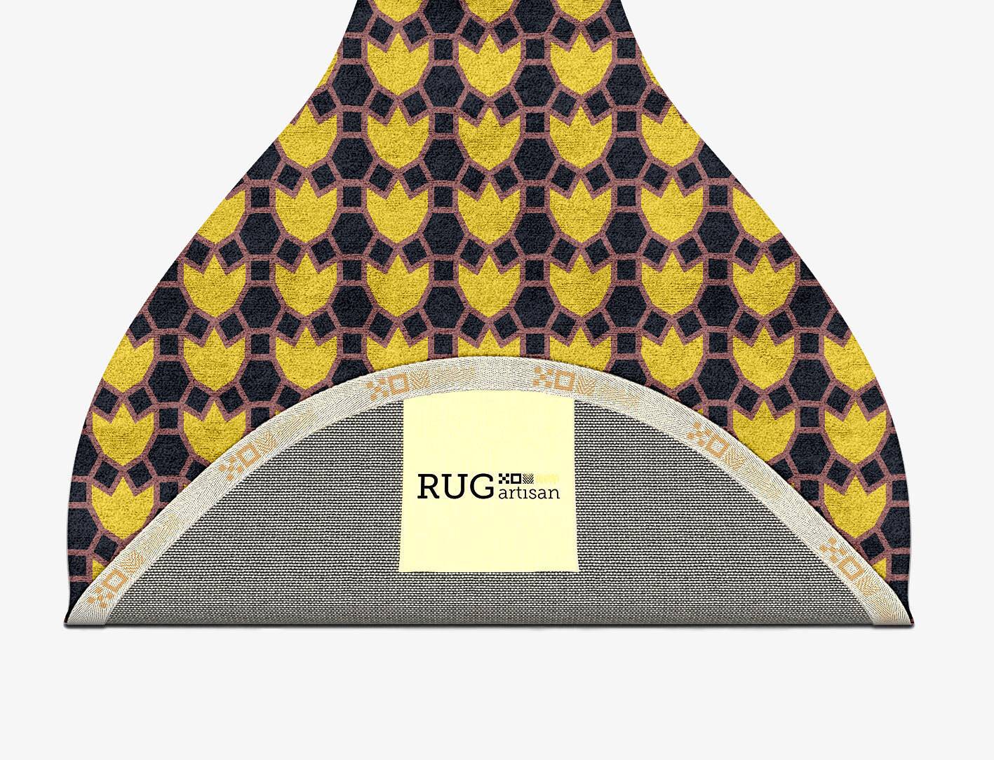 Flyroe Geometric Drop Hand Tufted Bamboo Silk Custom Rug by Rug Artisan