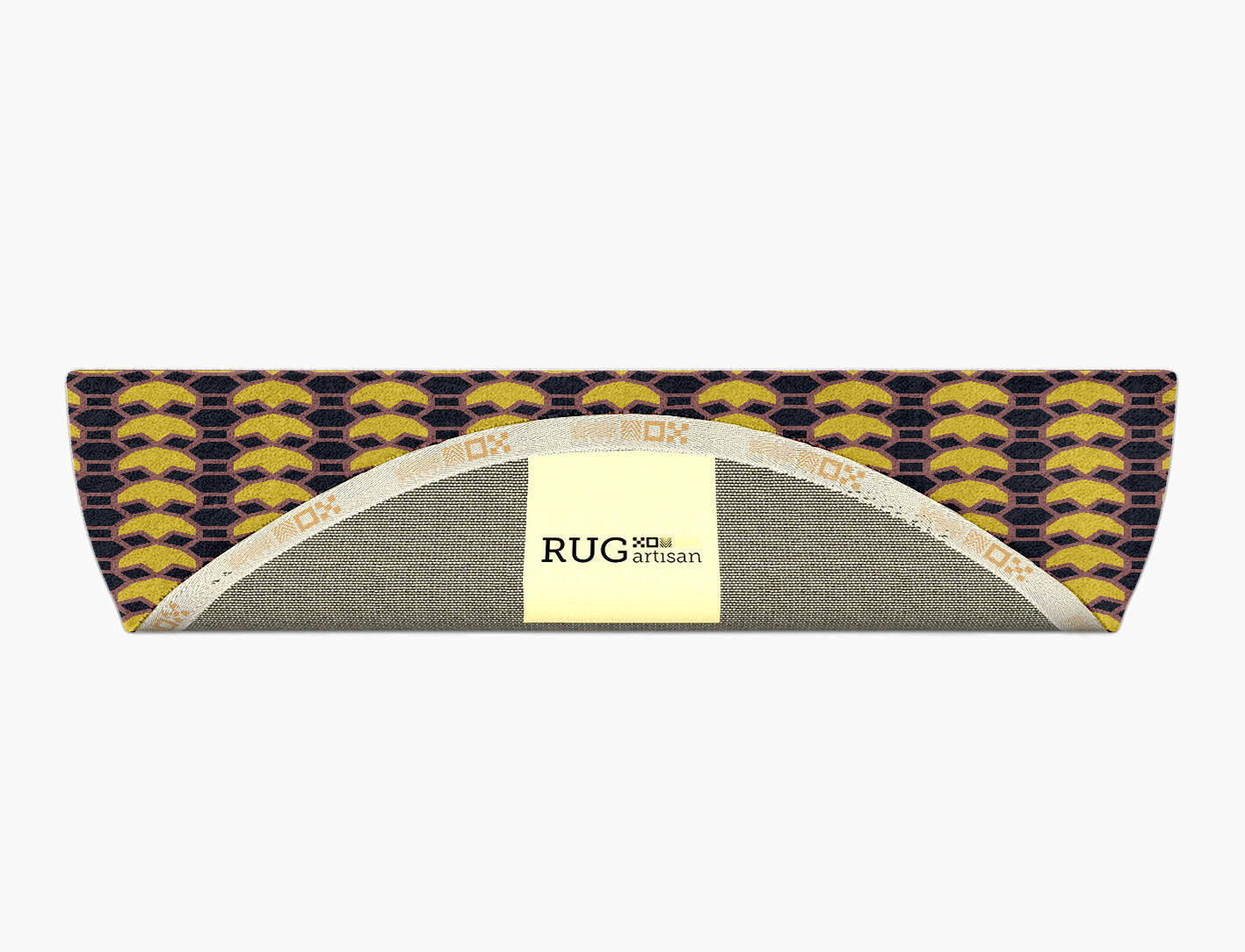 Flyroe Geometric Halfmoon Hand Tufted Pure Wool Custom Rug by Rug Artisan