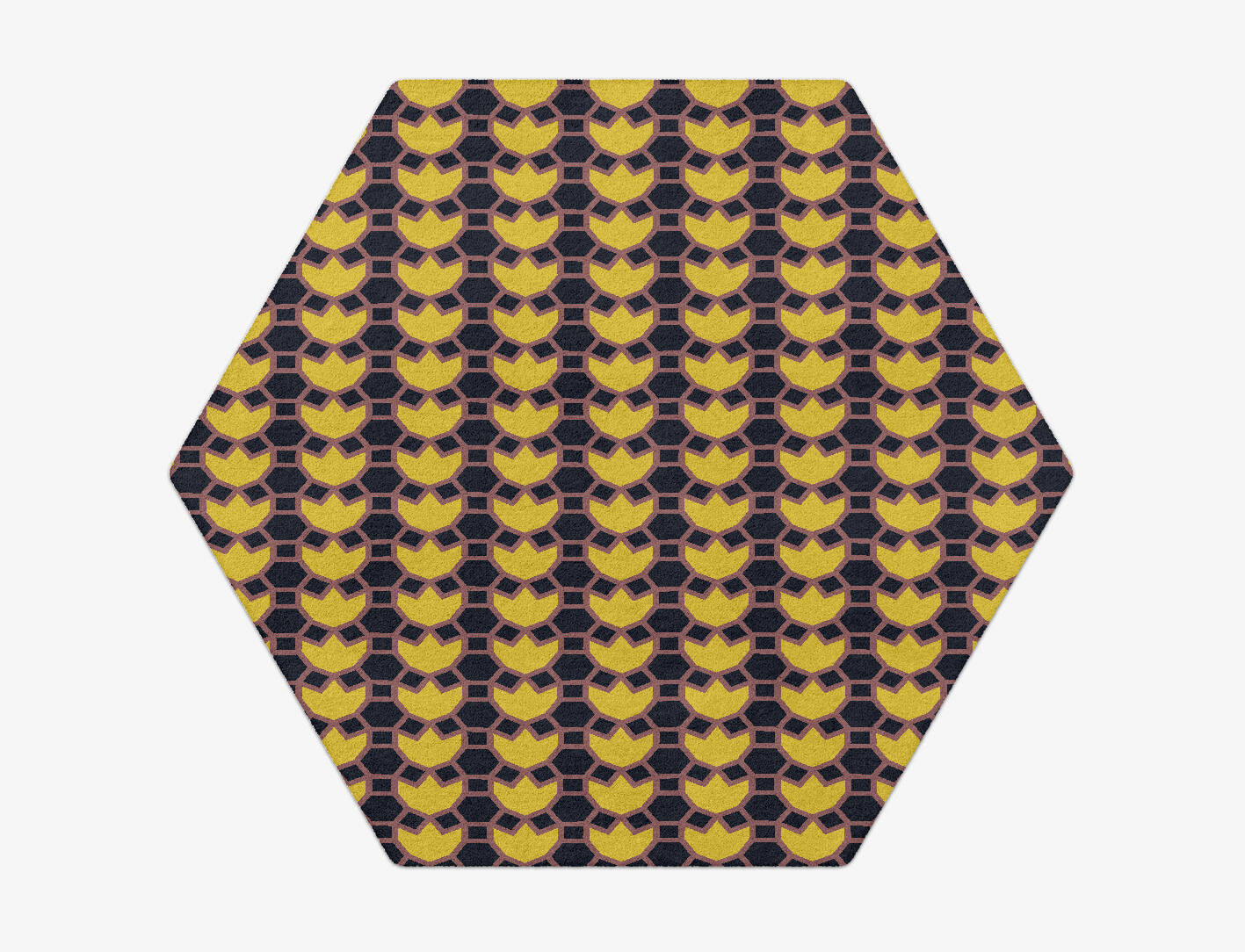 Flyroe Geometric Hexagon Hand Tufted Pure Wool Custom Rug by Rug Artisan